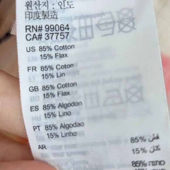 Billabong | Cream Tropical Floral Wrap Dress Size Small - Picture 8 of 9